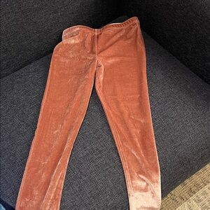 Pink Chicken Rose Velvet Leggings